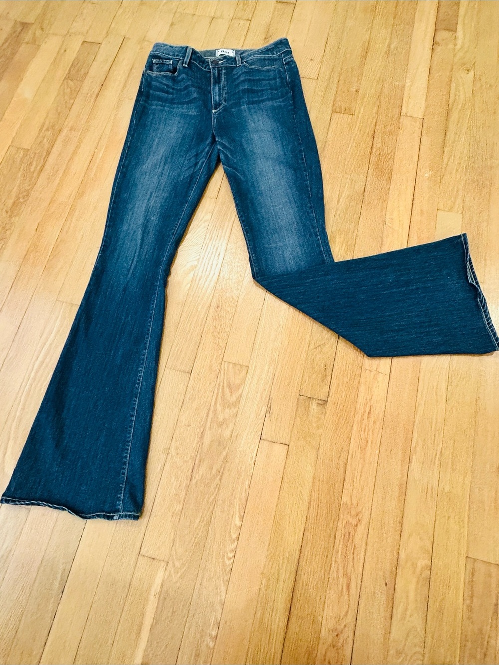 PAIGE Dark Indigo Flare Jeans